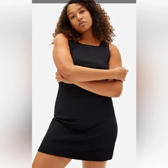 Everlane Party of One black tank dress. Size medium. - Picture 2 of 10